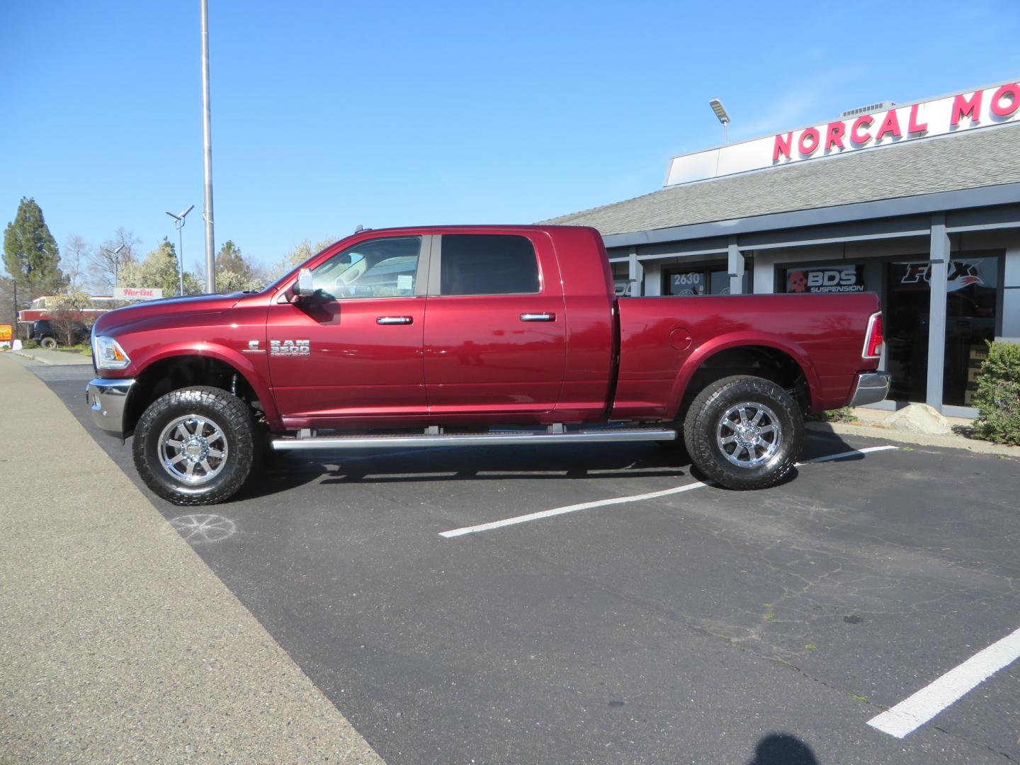 2017 MAROON /TAN RAM 3500 Laramie Mega Cab 4WD (3C63R3ML6HG) with an 6.7L V8 OHV 16V DIESEL engine, automatic transmission, located at 2630 Grass Valley Highway, Auburn, CA, 95603, (530) 508-5100, 38.937893, -121.095482 - Photo#7